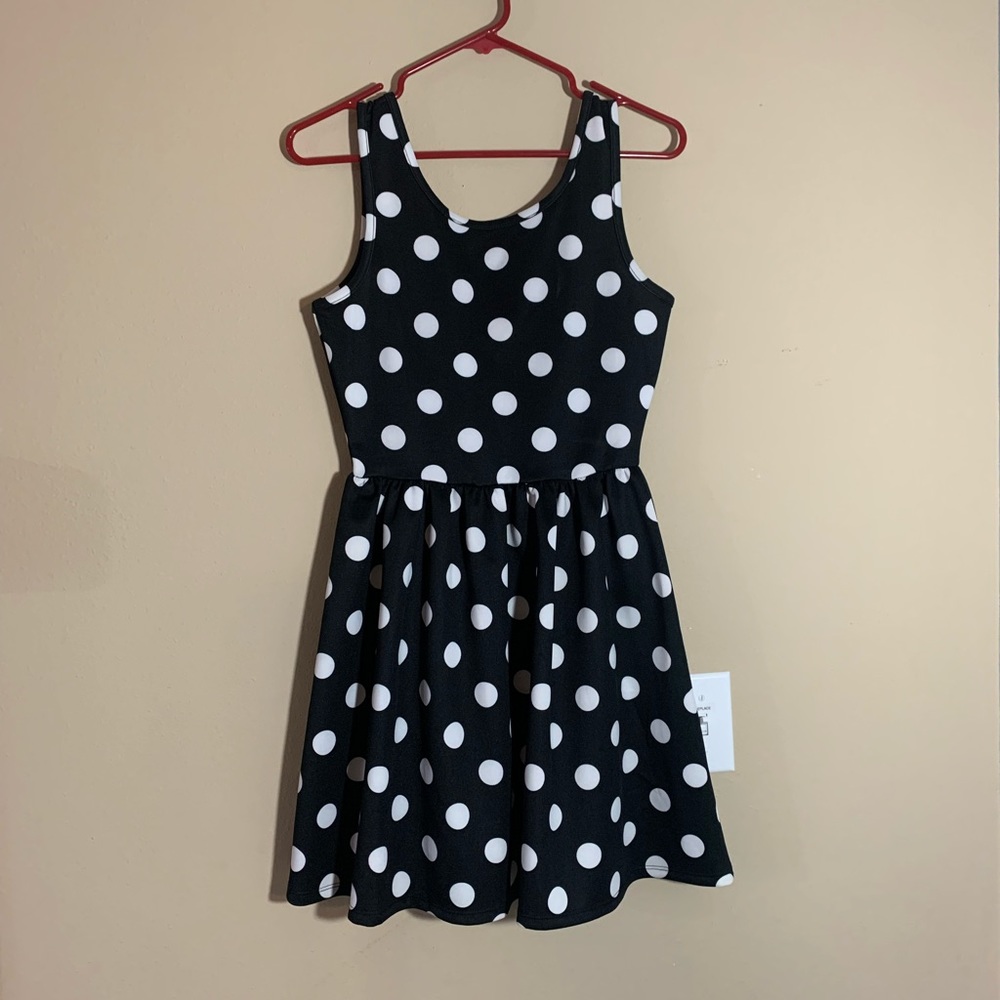 B&W Polka Dot Dress